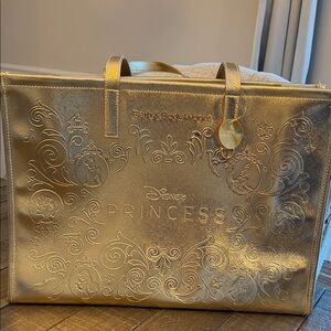 Bath & Body Works Disney Princess Gold Tote Bag Limited Edition NEW 2025